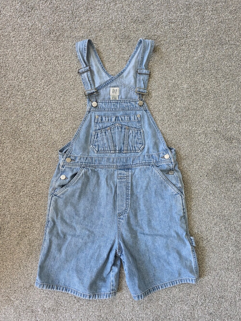 GAP Womens Denim Short Overalls